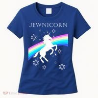 Jewnicorn Funny Hanukkah Unicorn Women's T-Shirt thumb 0