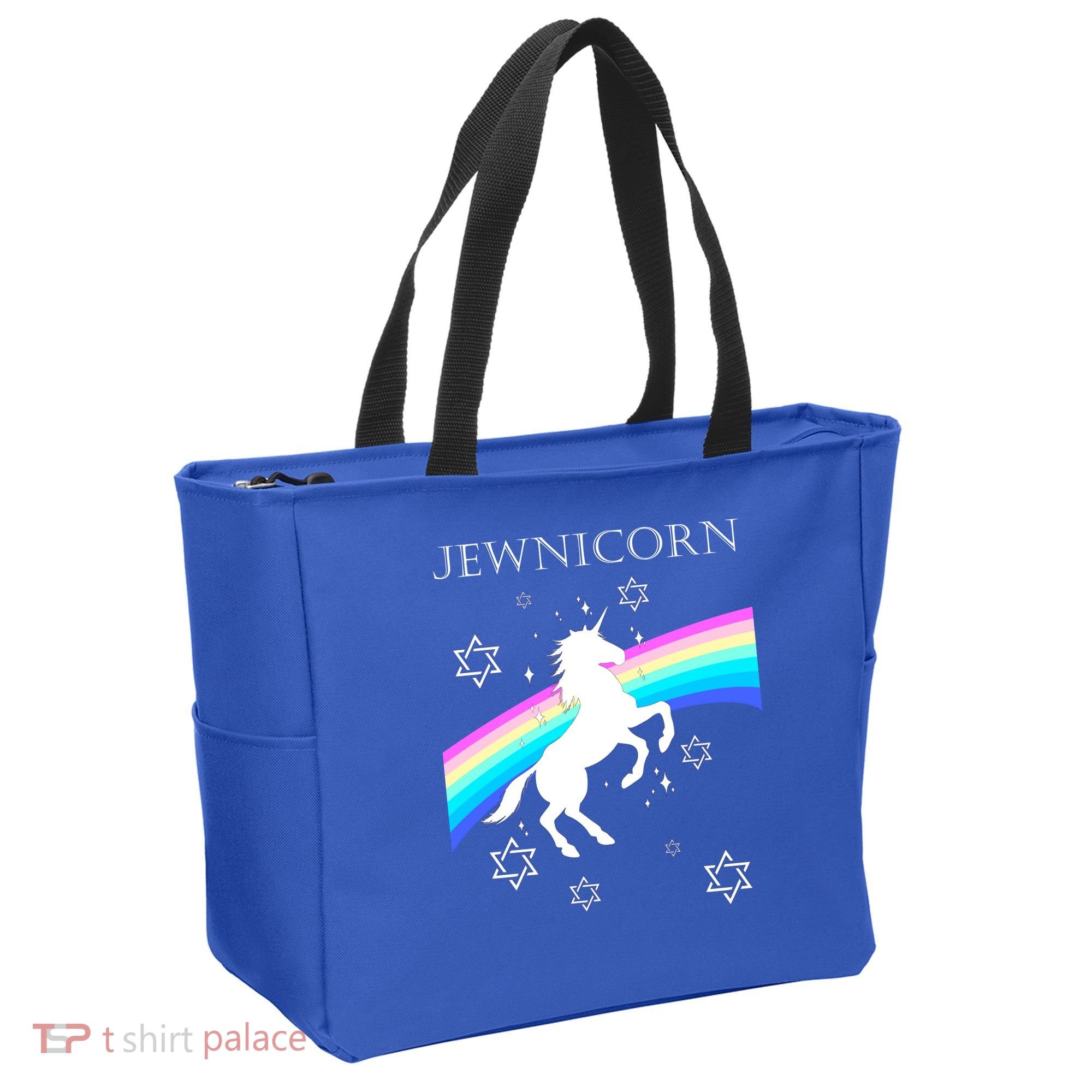 Jewnicorn Funny Hanukkah Unicorn Tote Bag