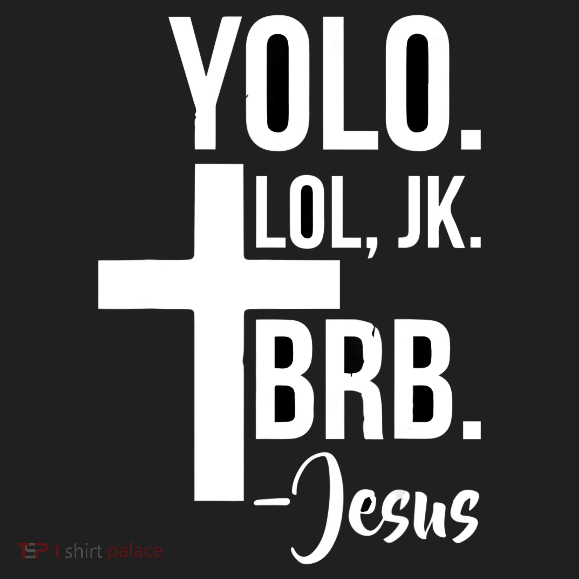 Jesus Easter Yolo Jk Brb Texting Golf Towel