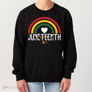Juneteenth Freedom 1865 Rainbow Women's Sweatshirt