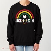 Juneteenth Freedom 1865 Rainbow Women's Sweatshirt thumb 0