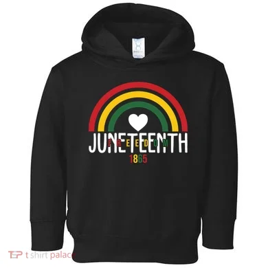 Juneteenth Freedom 1865 Rainbow Toddler Hoodie