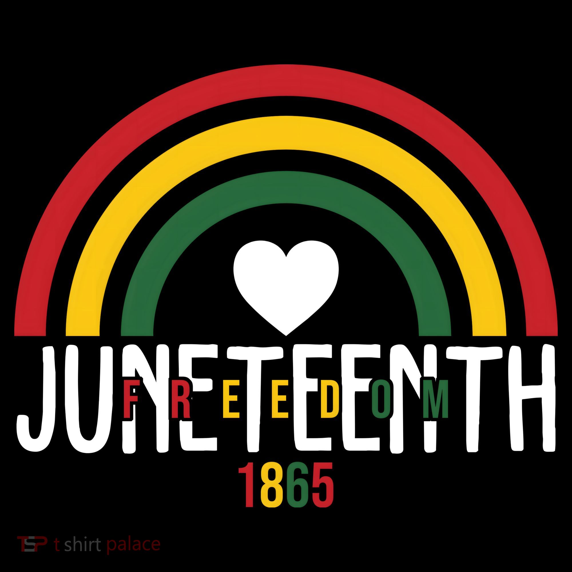 Juneteenth Freedom 1865 Rainbow Toddler Hoodie