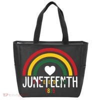 Juneteenth Freedom 1865 Rainbow Tote Bag thumb 0