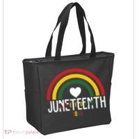 Juneteenth Freedom 1865 Rainbow Tote Bag thumb 2