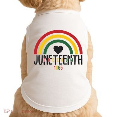 Juneteenth Freedom 1865 Rainbow Doggie Tank