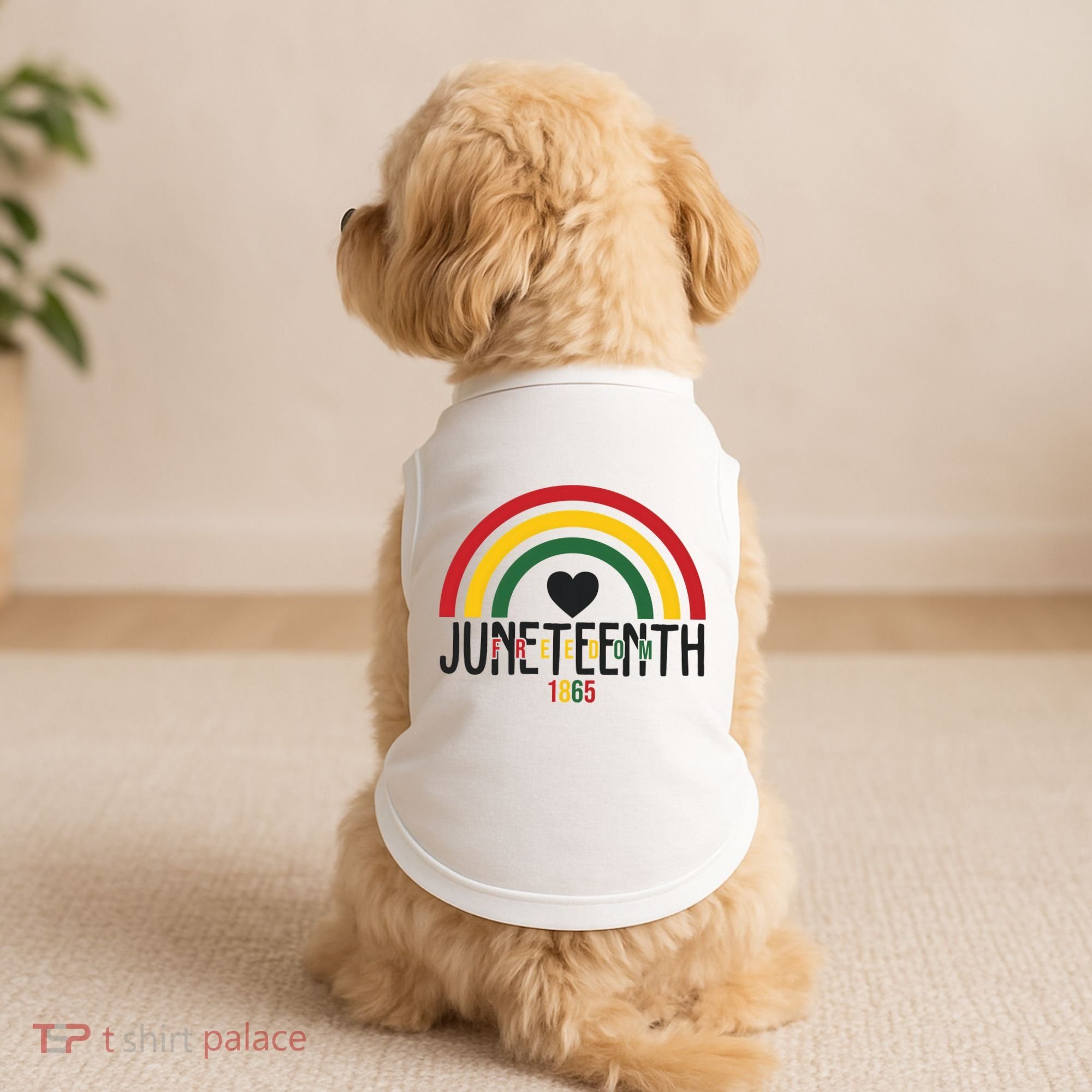 Juneteenth Freedom 1865 Rainbow Doggie Tank