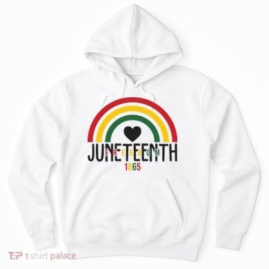 Juneteenth Freedom 1865 Rainbow Hoodie