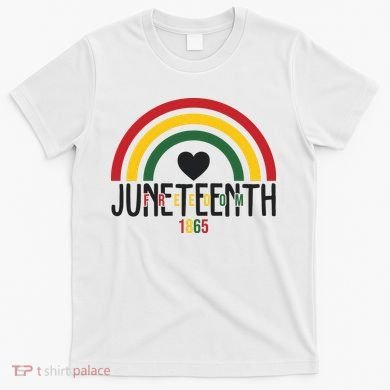 Juneteenth Freedom 1865 Rainbow T-Shirt