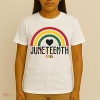 Juneteenth Freedom 1865 Rainbow T-Shirt thumb 4