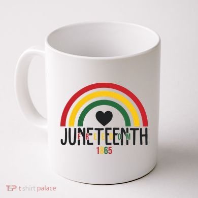 Juneteenth Freedom 1865 Rainbow Coffee Mug