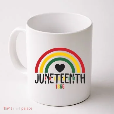 Juneteenth Freedom 1865 Rainbow Coffee Mug