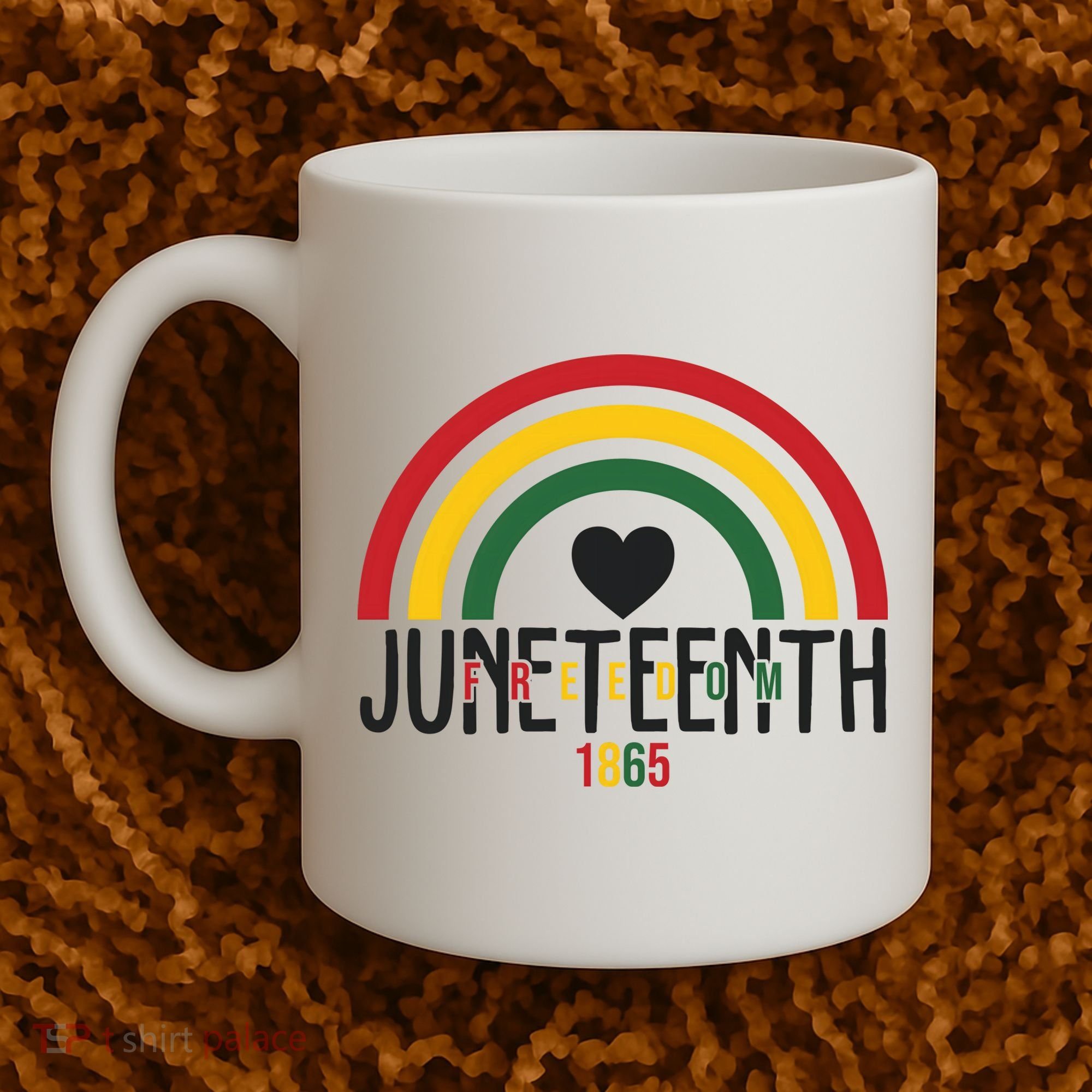 Juneteenth Freedom 1865 Rainbow Coffee Mug