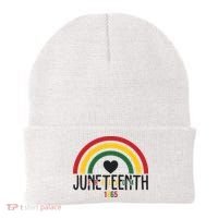 Juneteenth Freedom 1865 Rainbow Beanie thumb 0