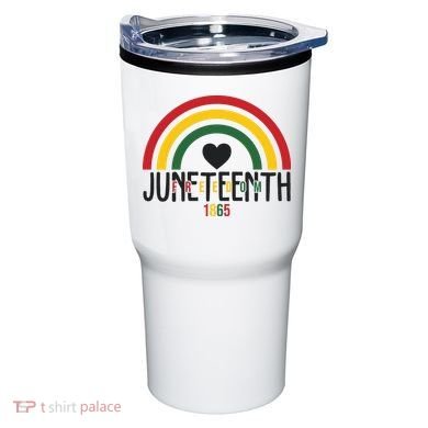 Juneteenth Freedom 1865 Rainbow Tumbler