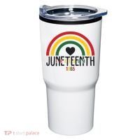 Juneteenth Freedom 1865 Rainbow Tumbler thumb 0