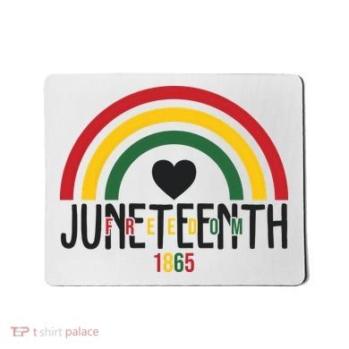 Juneteenth Freedom 1865 Rainbow Mousepad