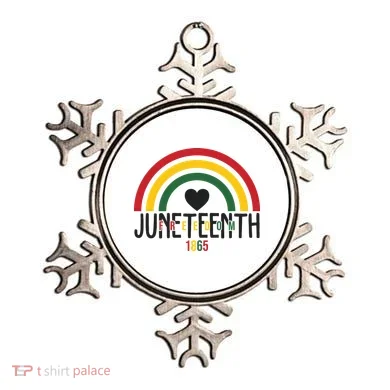 Juneteenth Freedom 1865 Rainbow Ornament