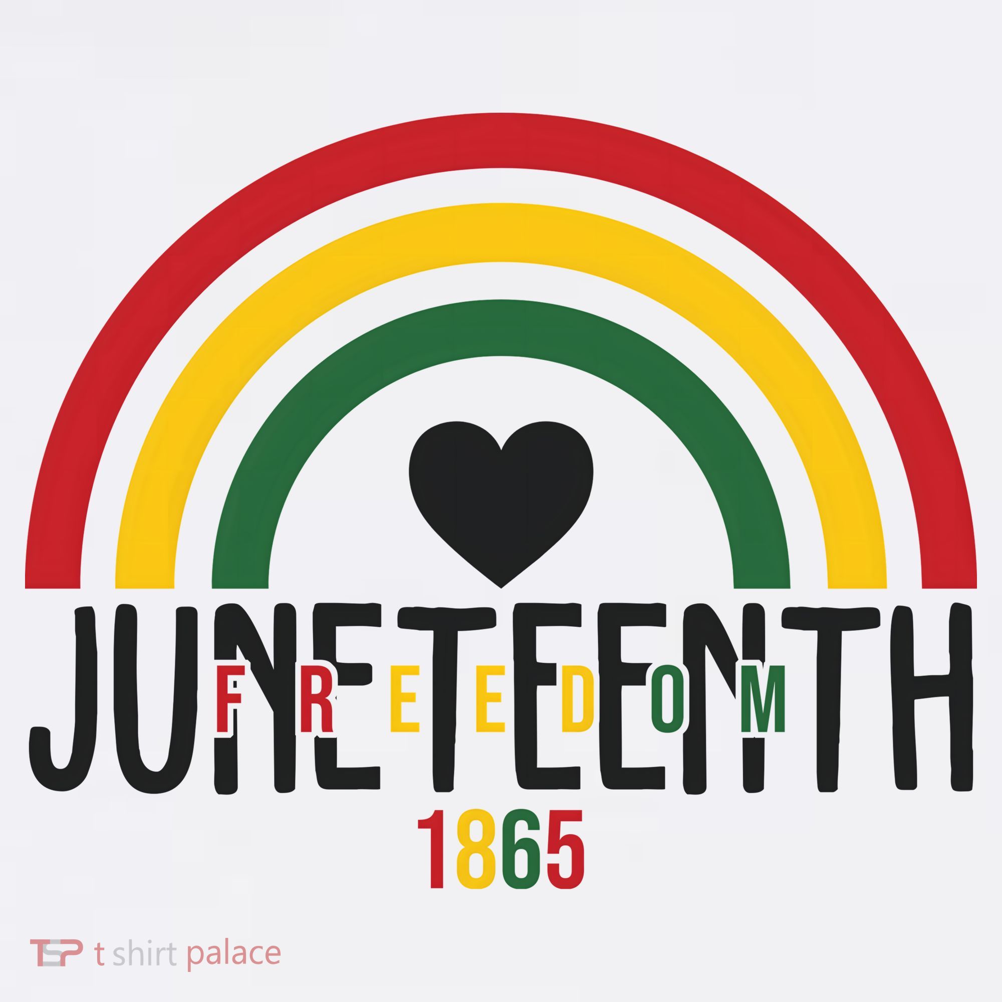 Juneteenth Freedom 1865 Rainbow Baby Bodysuit