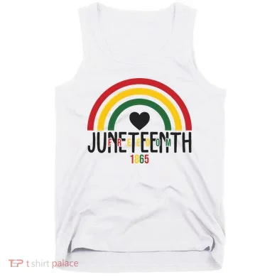 Juneteenth Freedom 1865 Rainbow Tank Top