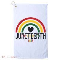 Juneteenth Freedom 1865 Rainbow Golf Towel thumb 0
