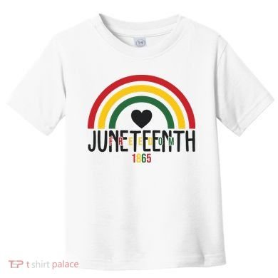 Juneteenth Freedom 1865 Rainbow Toddler T-Shirt