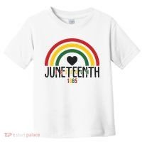 Juneteenth Freedom 1865 Rainbow Toddler T-Shirt thumb 0