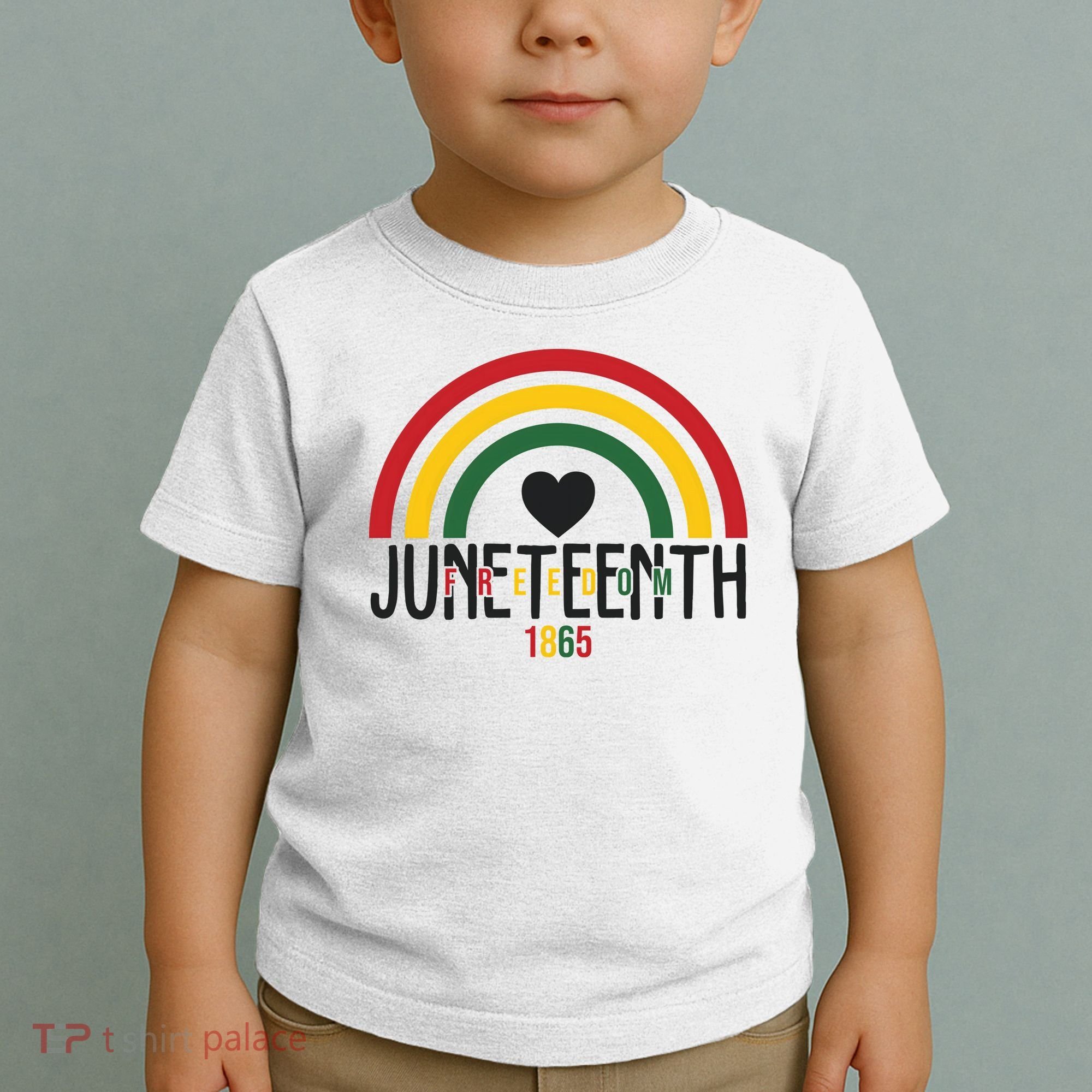 Juneteenth Freedom 1865 Rainbow Toddler T-Shirt