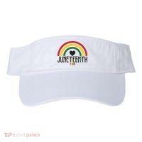 Juneteenth Freedom 1865 Rainbow Visor thumb 0