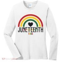 Juneteenth Freedom 1865 Rainbow Women's Long Sleeve Shirt thumb 0