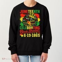 Junenth Freedom 1865 Celebrating Emancipation Black Women Women's Sweatshirt thumb 0