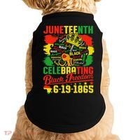 Junenth Freedom 1865 Celebrating Emancipation Black Women Doggie Tank thumb 0