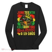 Junenth Freedom 1865 Celebrating Emancipation Black Women Long Sleeve Shirt thumb 0