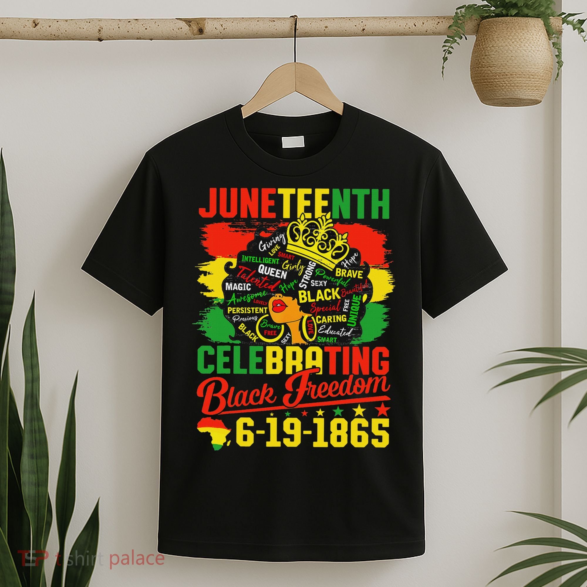 Junenth Freedom 1865 Celebrating Emancipation Black Women T-Shirt