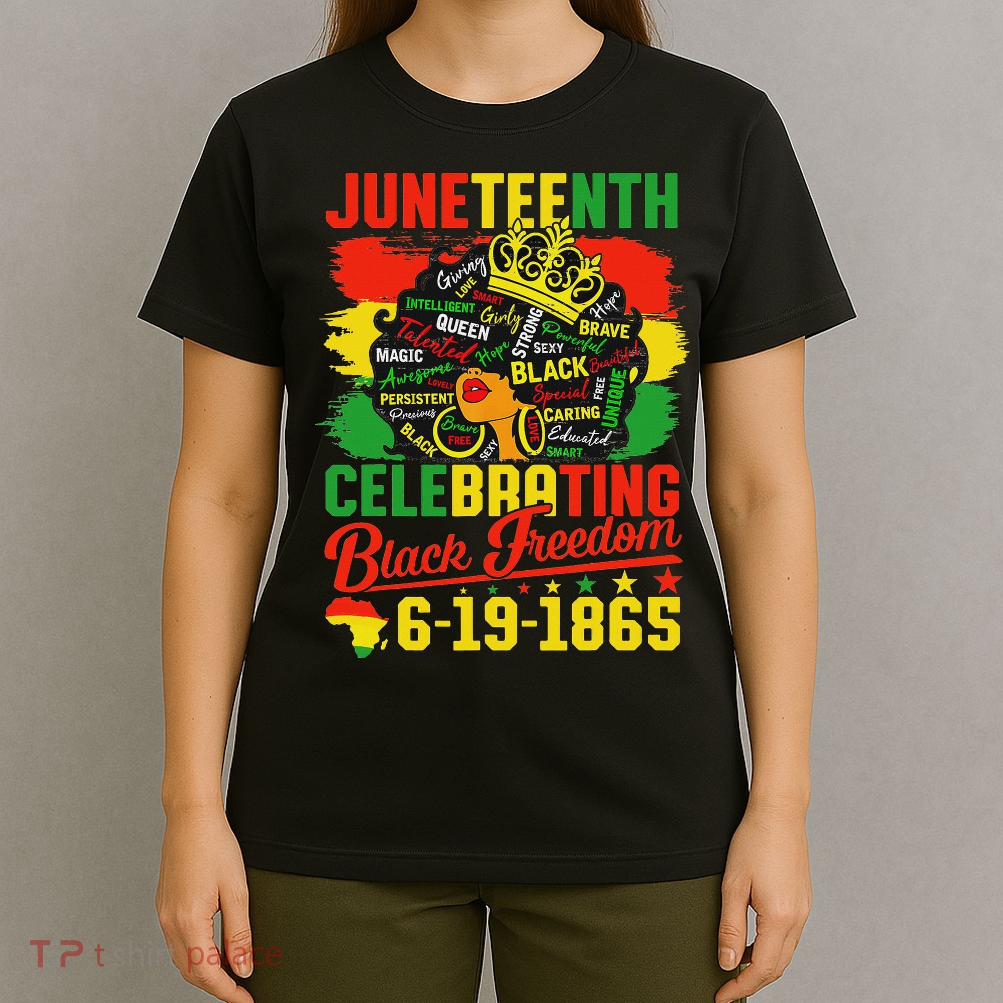 Junenth Freedom 1865 Celebrating Emancipation Black Women T-Shirt
