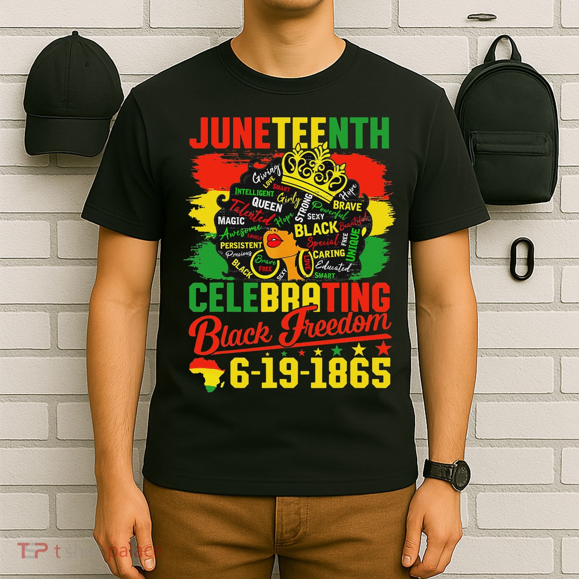 Junenth Freedom 1865 Celebrating Emancipation Black Women T-Shirt