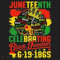 Junenth Freedom 1865 Celebrating Emancipation Black Women Beanie thumb 2