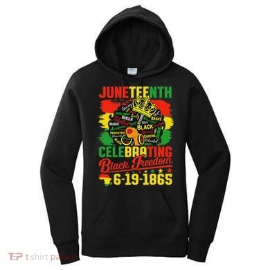 Junenth Freedom 1865 Celebrating Emancipation Black Women Women's Hoodie