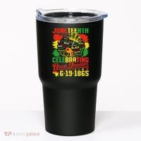 Junenth Freedom 1865 Celebrating Emancipation Black Women Tumbler thumb 0