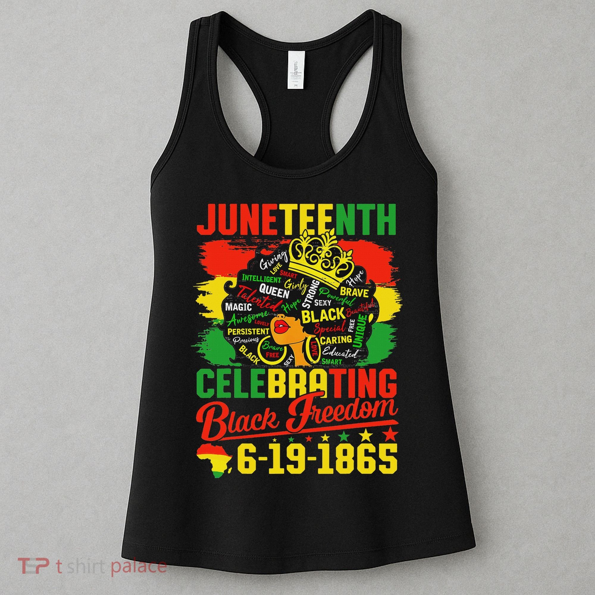 Junenth Freedom 1865 Celebrating Emancipation Black Women Women's Tank Top