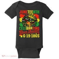 Junenth Freedom 1865 Celebrating Emancipation Black Women Baby Bodysuit thumb 0