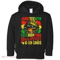 Junenth Freedom 1865 Celebrating Emancipation Black Women Toddler Hoodie thumb 0