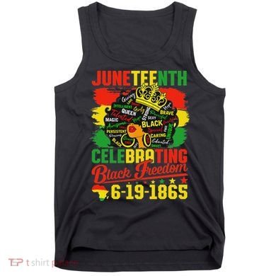 Junenth Freedom 1865 Celebrating Emancipation Black Women Tank Top