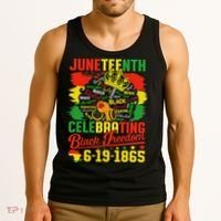 Junenth Freedom 1865 Celebrating Emancipation Black Women Tank Top thumb 3