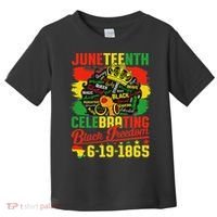 Junenth Freedom 1865 Celebrating Emancipation Black Women Toddler T-Shirt thumb 0