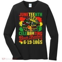 Junenth Freedom 1865 Celebrating Emancipation Black Women Women's Long Sleeve Shirt thumb 0