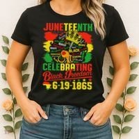 Junenth Freedom 1865 Celebrating Emancipation Black Women Women's T-Shirt thumb 2