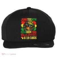 Junenth Freedom 1865 Celebrating Emancipation Black Women Wool Snapback Cap thumb 0