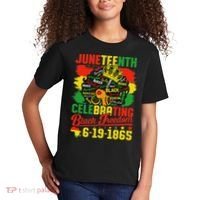 Junenth Freedom 1865 Celebrating Emancipation Black Women Kids T-Shirt thumb 2