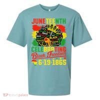 Junenth Freedom 1865 Celebrating Emancipation Black Women Sueded Cloud Jersey T-Shirt thumb 0